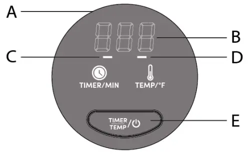 Elite Gourmet EAF2612D Compact Digital Air Fryer - fig 2