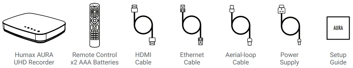 HUMAX aura Ultra High Definition Recorder -- box