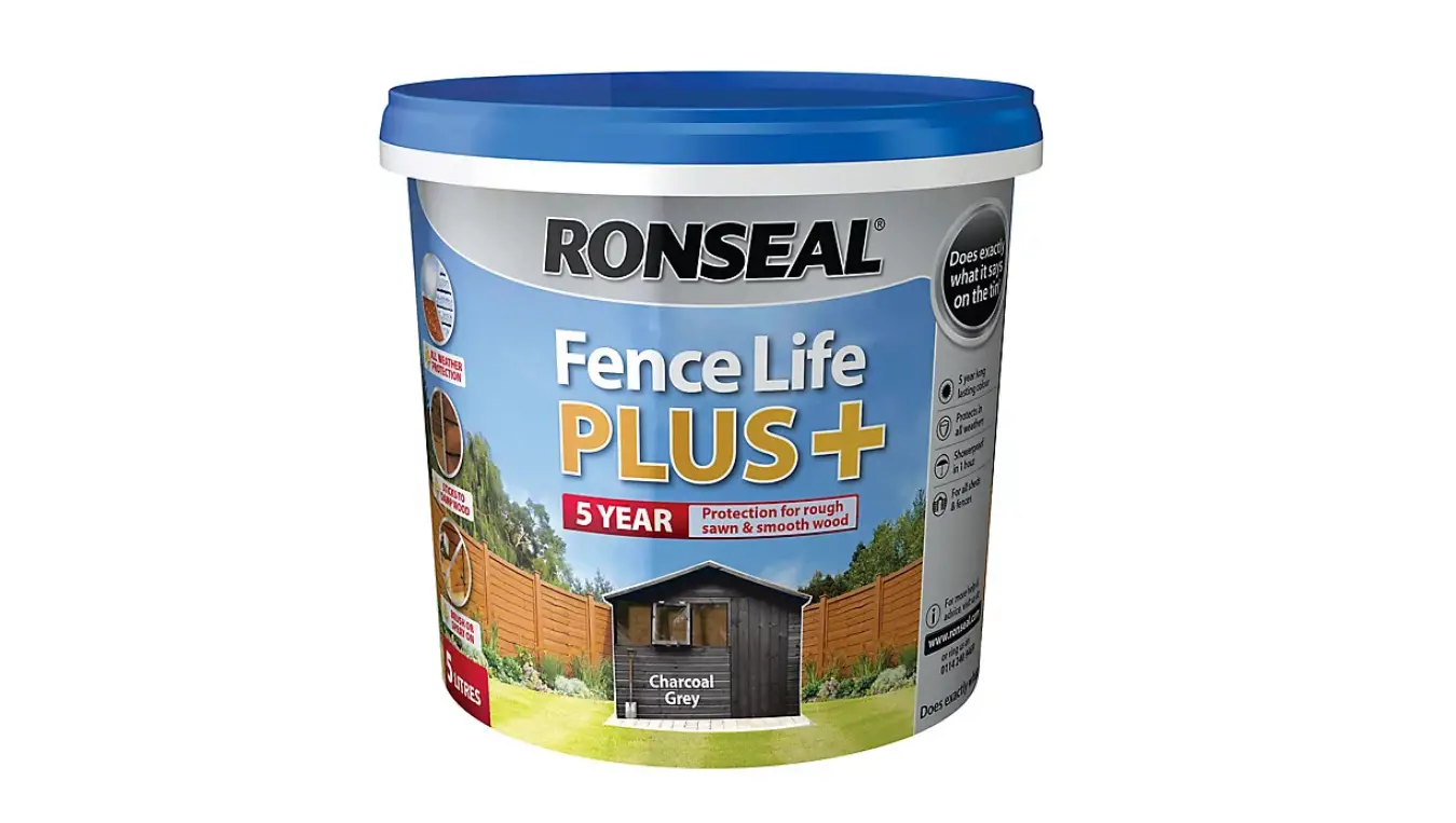 Ronseal Fence Life Plus Matt Shed Fence Treatment Charcoal Grey 5l Instructions Ronseal Fence Life Plus Matt Shed Fence Treatment Charcoal Grey 5l Instructions