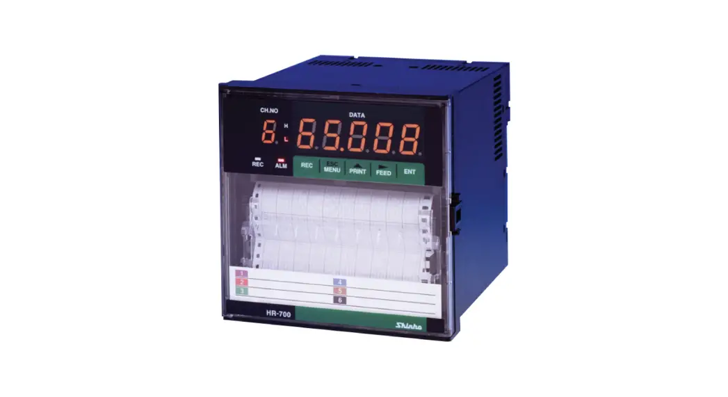 Shinko Hr-706 Channel 6 Point Temperature And Electrical Recorder User Manual Shinko Hr-706 Channel 6 Point Temperature And Electrical Recorder User Manual