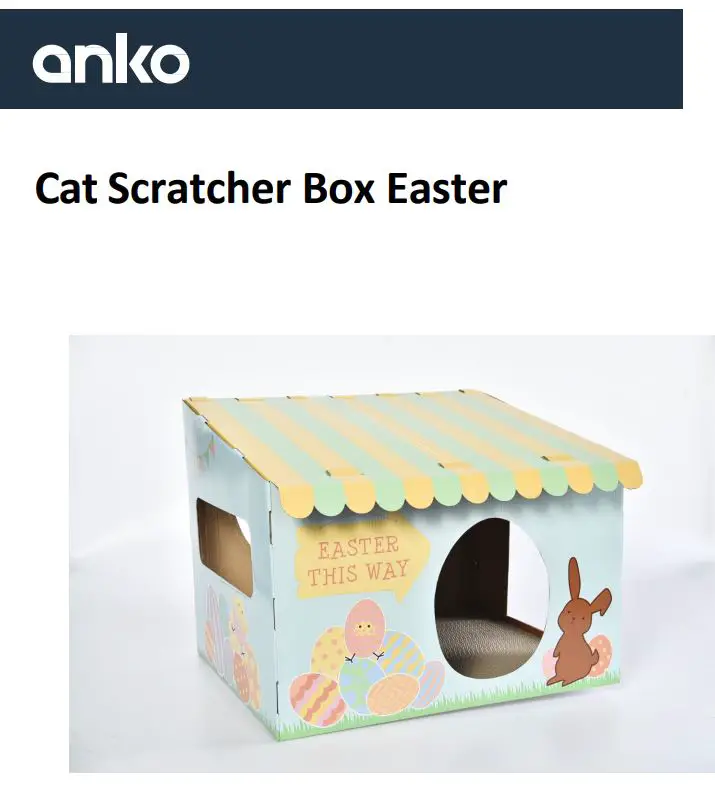 anko Cat Scratcher Box Easter Instructions