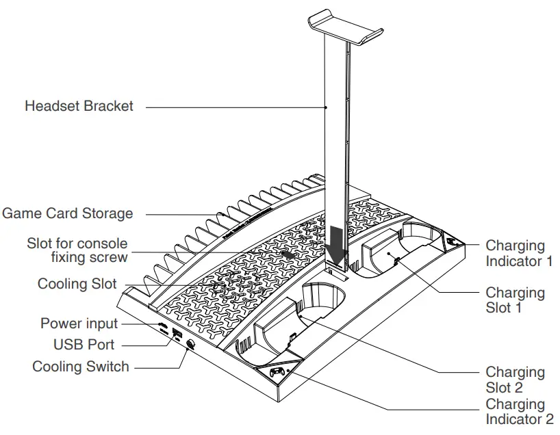 ipega PG-P5013 6 In 1 Vertical Stand for P5 - Product Overview