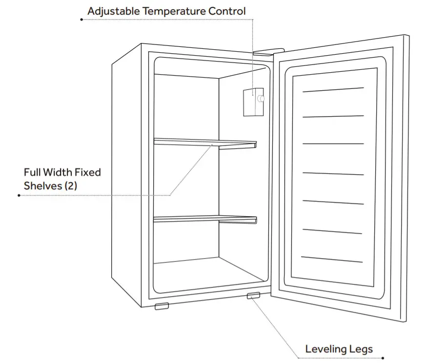 EUHOMY MF-3.0-Y Upright Freezer-Feature