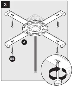 allen roth Avalyn Carat Flush - MOUNTING BRACKET INSTALLATION 3