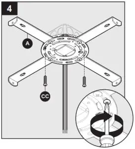 allen roth Avalyn Carat Flush - MOUNTING BRACKET INSTALLATION 4