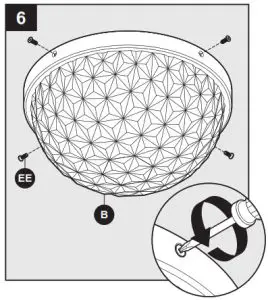 allen roth Avalyn Carat Flush - MOUNTING BRACKET INSTALLATION 6