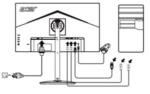 acer CB2 series CBL282K LCD Monitor-monitor to a computer
