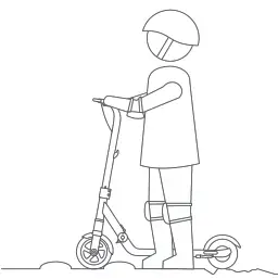 ninebot E8 E10 Electirc KickScooter - Warnings and Cautions 2