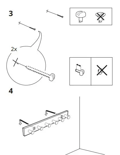 IKEA LURT Rack for 6 Knobsv fig5