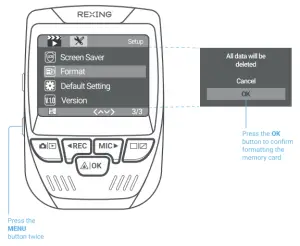 Format the memory card