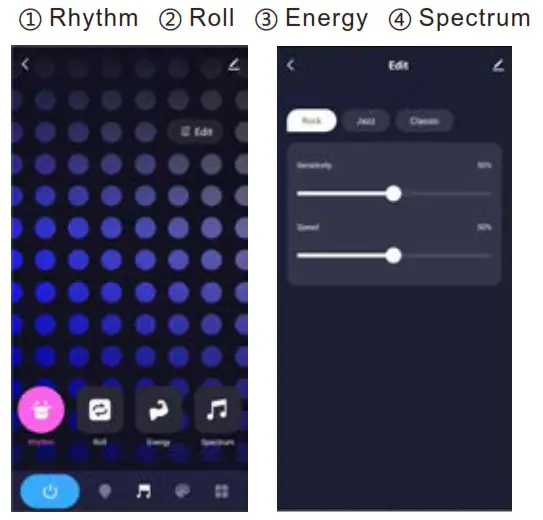 Shen Zhen Cl Lighting Technology FWWSA1 1302 Smart RGBIC Ambient Light - Music modes
