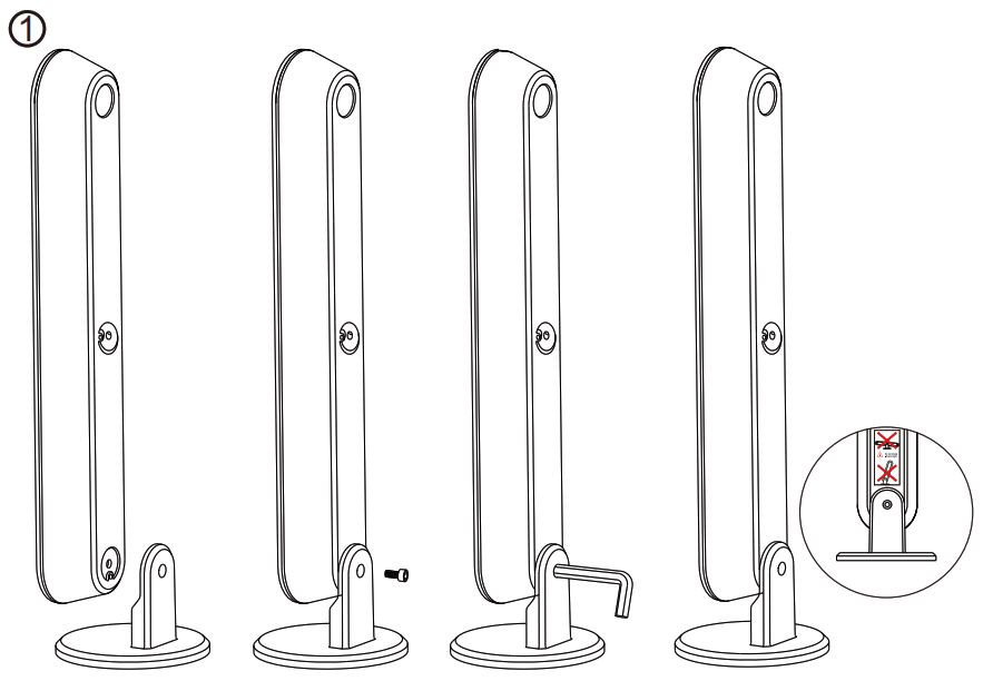 Shen Zhen Cl Lighting Technology FWWSA1 1302 Smart RGBIC Ambient Light - base bracket