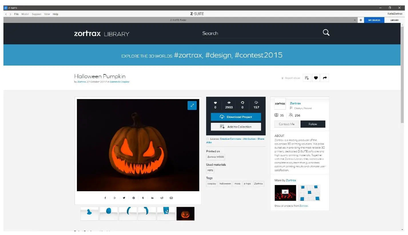 zortrax Model Library App fig 8