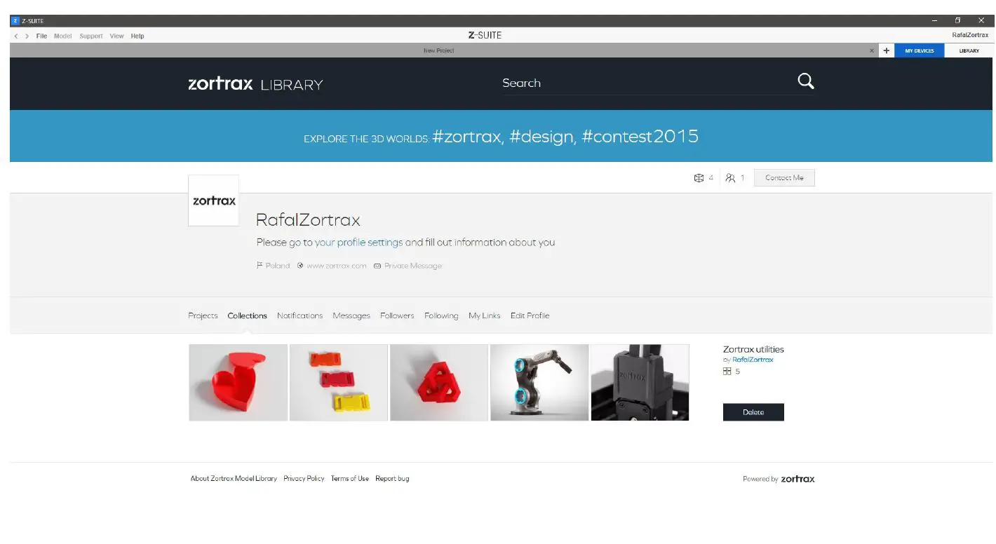 zortrax Model Library App fig 9