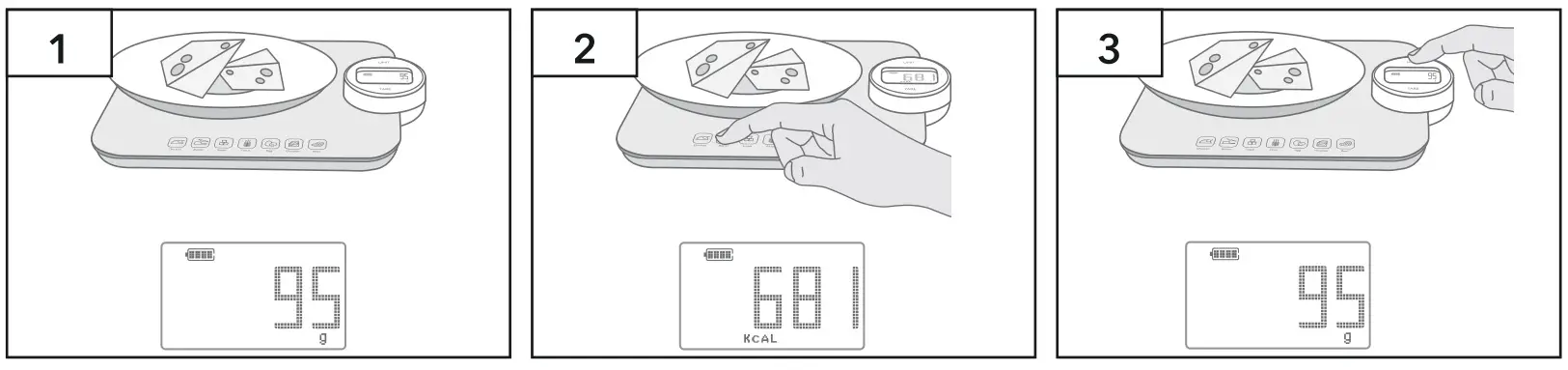 PROZIS SMART-25 Kitchen Scale - Kcal function