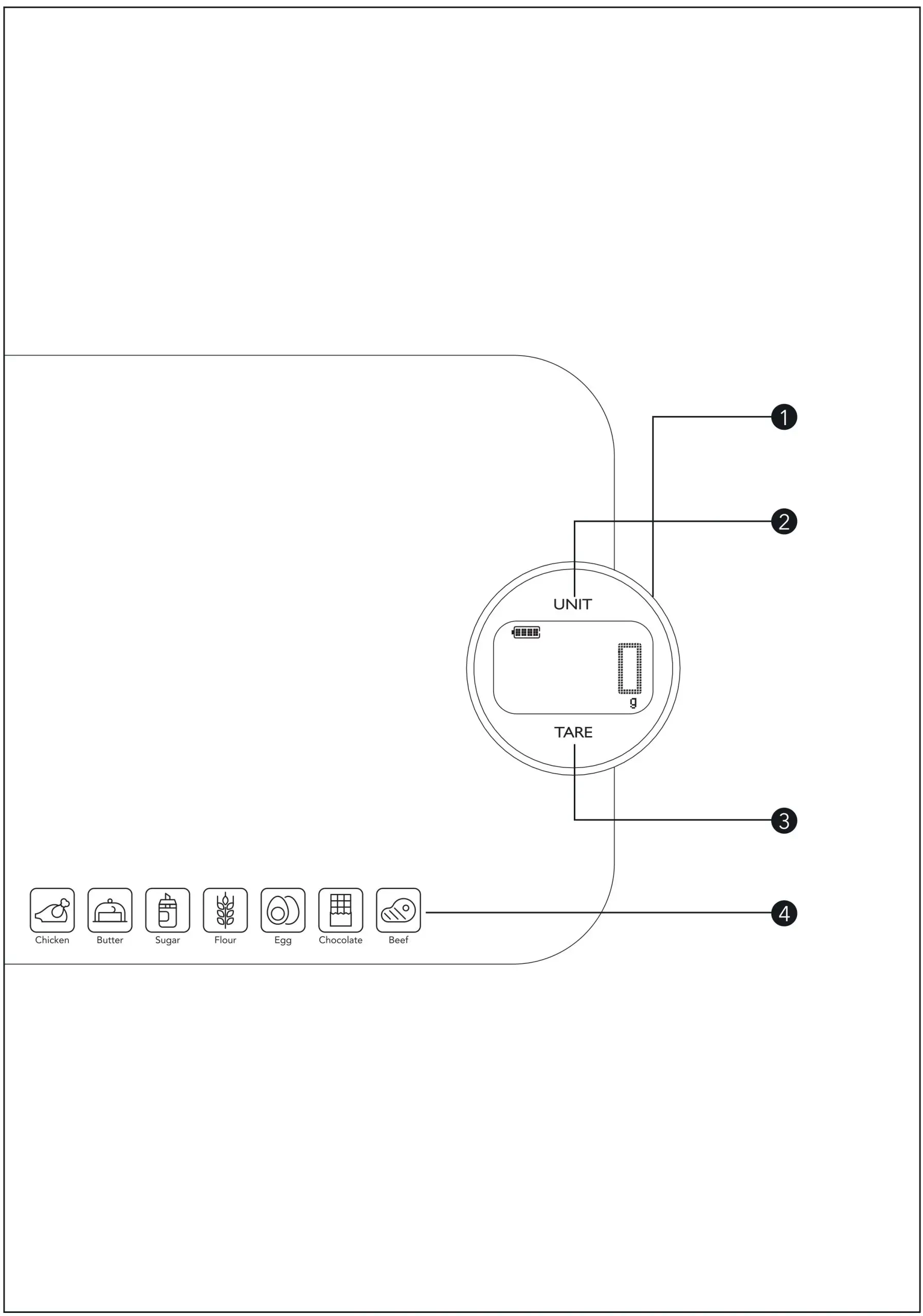 PROZIS SMART-25 Kitchen Scale - overview
