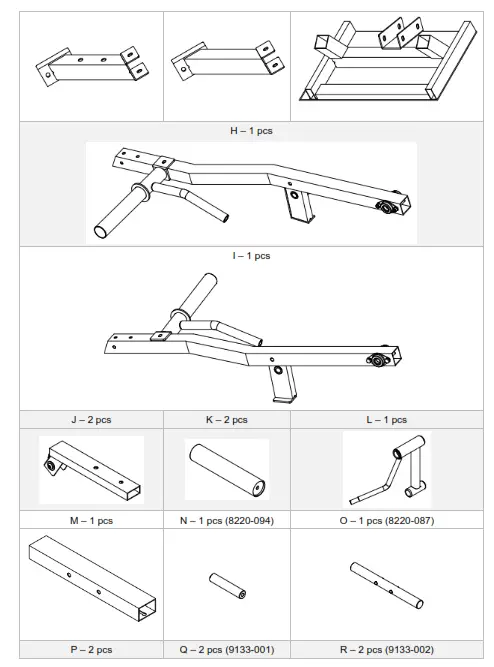 insportline Leverage Squat Calf Machine Body Solid - assembled 2