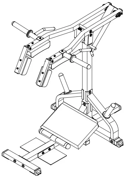 insportline Leverage Squat Calf Machine Body Solid - body solid