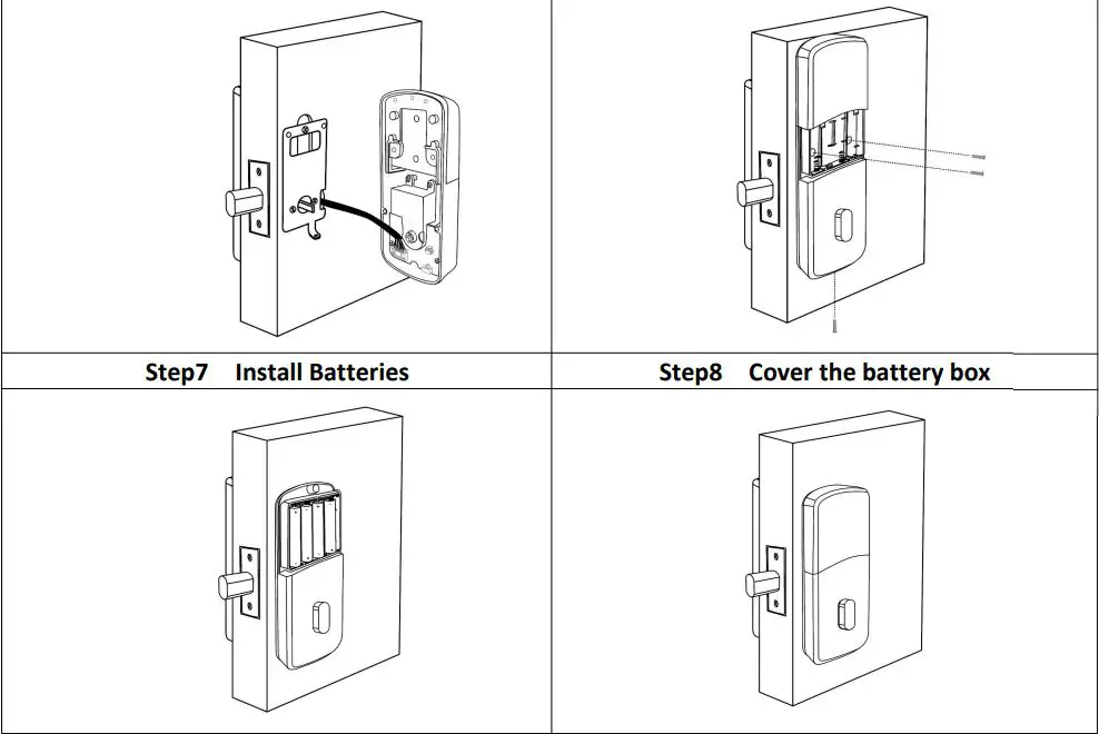 Guangzhou Lightsource Electronics T11 Smart Lock User Manual - Installation Diagram