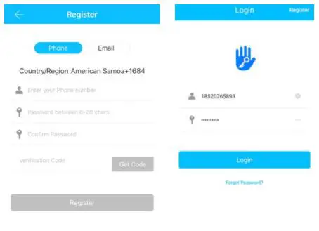 Guangzhou Lightsource Electronics T11 Smart Lock User Manual - TTlock users can register the account