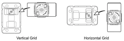 CLIPSAL Iconic Series PIR Motion Sensor Mechanism - Orientation for multi-gang installation