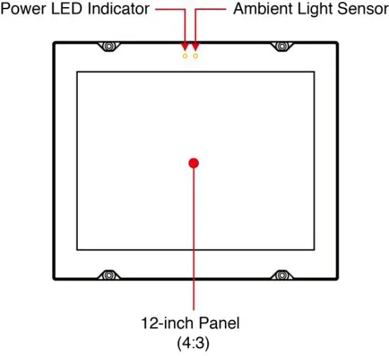 MOXA MPC-2121 Series Panel Computers - Front