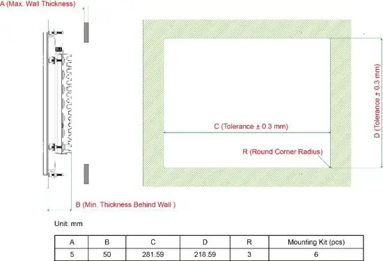 MOXA MPC-2121 Series Panel Computers - Rear