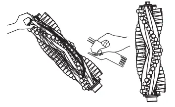 Clean the main brush