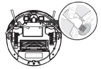 Clean the caster wheel & sensors