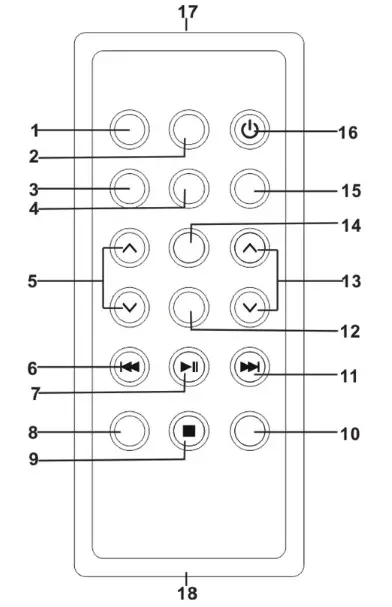 JVC RC E561B DAB Portable CD Player - REMOTE CONTROL