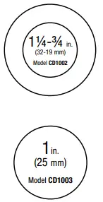 CONAIR CD1002 Tourmaline Ceramic Curling Wands - AVAILABLE IN THE
