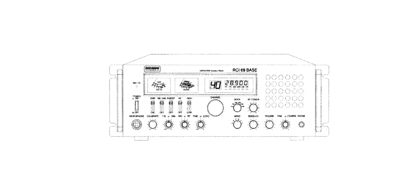 Ranger Rci=69 Base Am/fm/ssb/cw/pa 10 Meter Amateur Base Station Transceiver User Manual Ranger Rci=69 Base Am/fm/ssb/cw/pa 10 Meter Amateur Base Station Transceiver User Manual