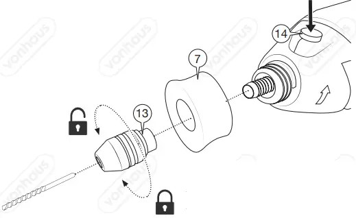 INSTALLING DRILL BITS