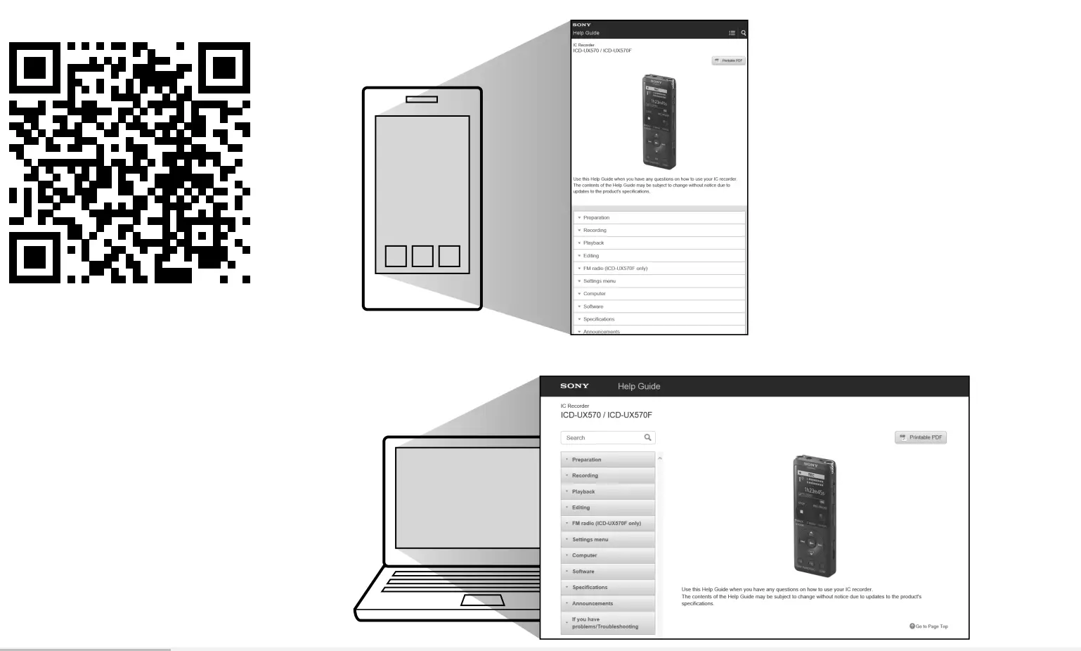 Sony ICD-UX570 Digital Voice Recorder (1)