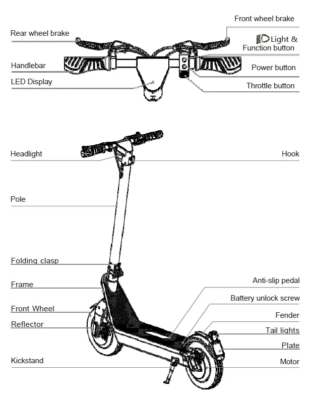 Beste Elektrische Step Kopen X9 Electric Scooter-fig3