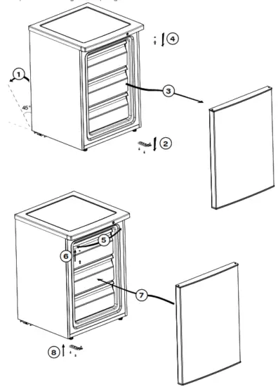 INVENTUM VR600 Freezer - door openin