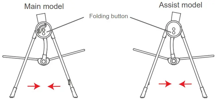 KIDSVIEW CR001 Electric Baby Swing - Folding function
