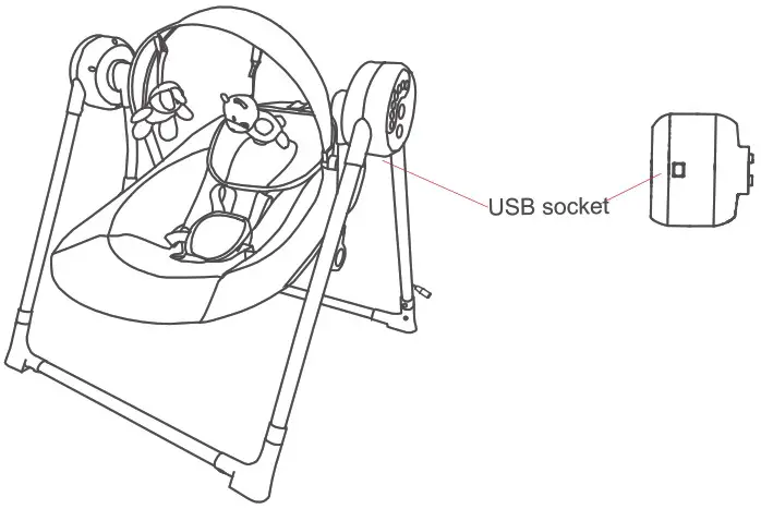 KIDSVIEW CR001 Electric Baby Swing - Function introduce
