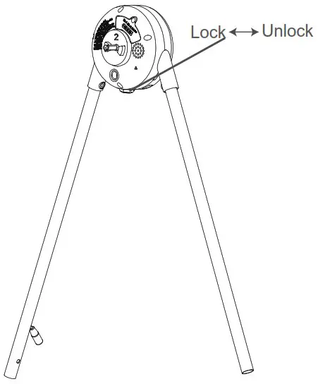 KIDSVIEW CR001 Electric Baby Swing - Lock and unlock function