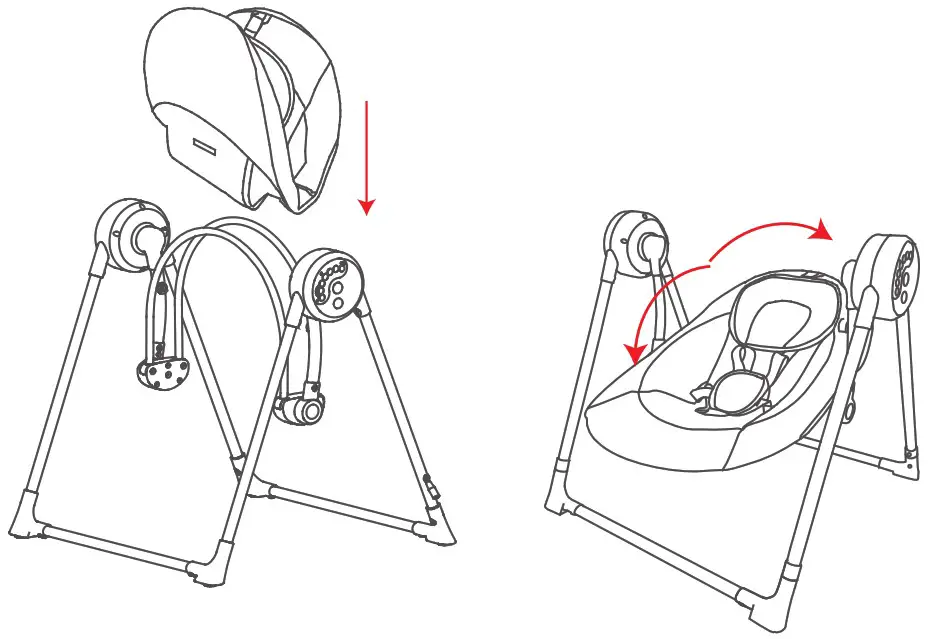 KIDSVIEW CR001 Electric Baby Swing - Product introduce 4