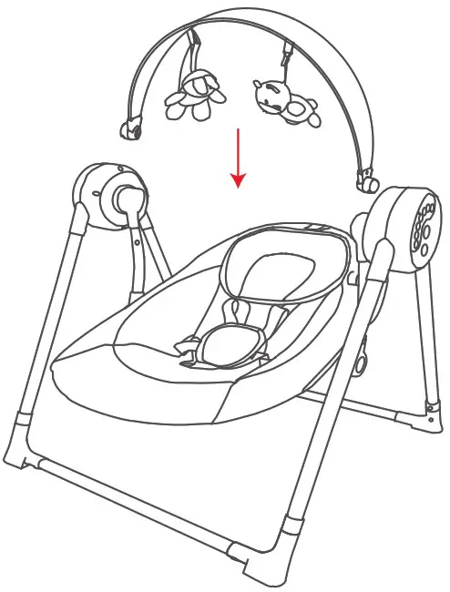 KIDSVIEW CR001 Electric Baby Swing - Product introduce 6