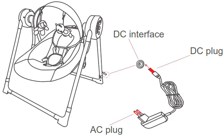 KIDSVIEW CR001 Electric Baby Swing - Product introduce 7