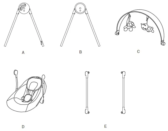 KIDSVIEW CR001 Electric Baby Swing - Product introduce