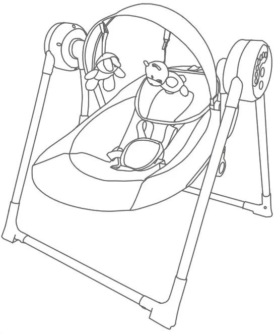 KIDSVIEW CR001 Electric Baby Swing - cover