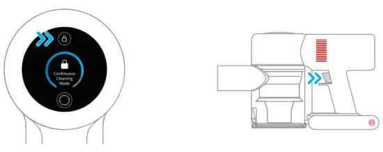 FIG 9 Continuous Cleaning Mode
