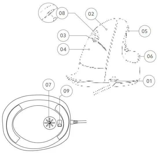 r go HE Ergonomic Break L Right Handed USB Wired Mouse - Break Product overview