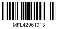 LG GL 175 Refrigerator - Bar Code 1