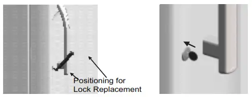 LG GL 175 Refrigerator - lock