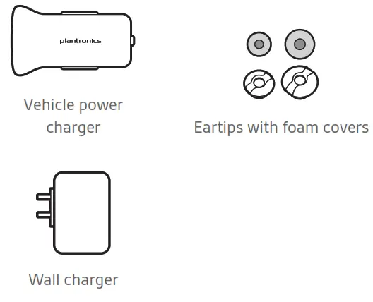 plantronics 206110 101 Voyager 5200 UC Wireless Headset - Accessories