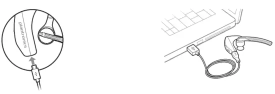 plantronics 206110 101 Voyager 5200 UC Wireless Headset - SB port